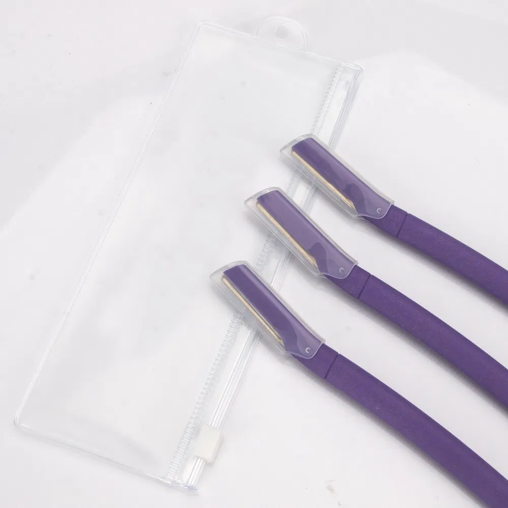 D115 Colorful Eco Friendly Eyebrow Razor Made by Wheat Straw Material and Super Stainless Steel Blade