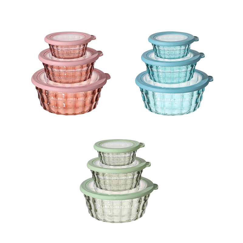 Durable Round Plastic Lunch Box with Secure Latch Closure