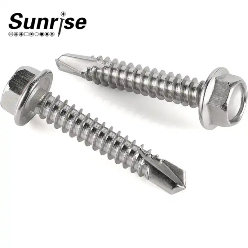 Hex Washer Head Self Drilling Screws Metal Tek Screws
