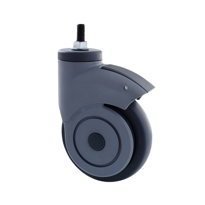 Medical Swivel Single Wheel Caster for Multi-Function Clinic Workstation Trolley and Anesthesia Cart