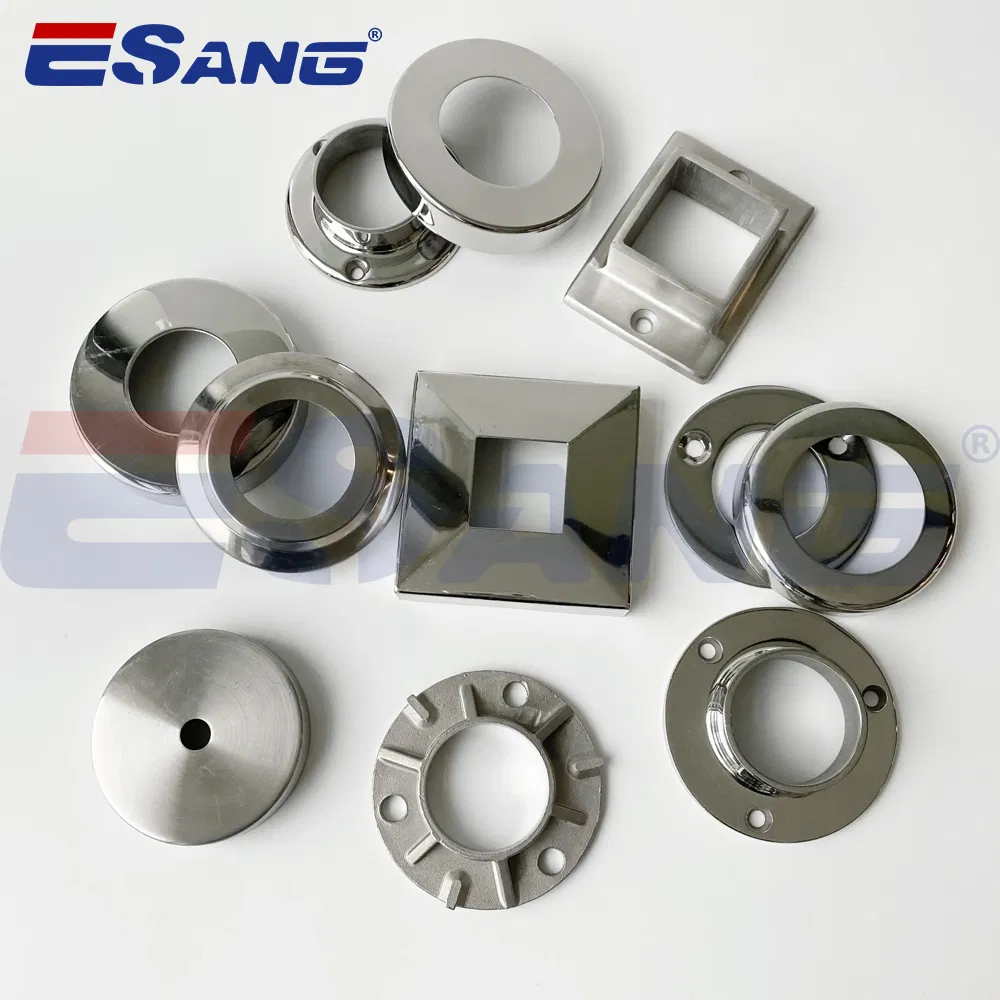 Esang Handrail Accessories Factory 201 304 316 Stainless Steel Stair Railing Balustrade Base Cover
