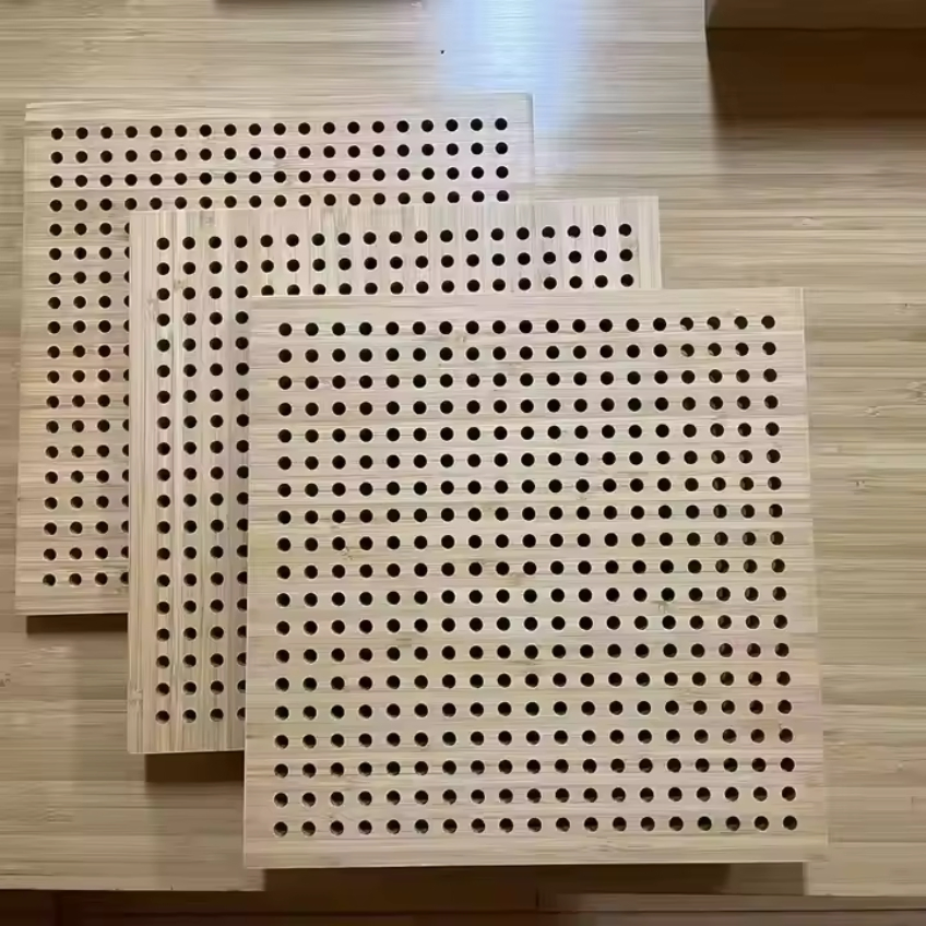 Bamboo Recording Studio Wall and Ceiling Sound Absorbing Acoustic Perforated Panel