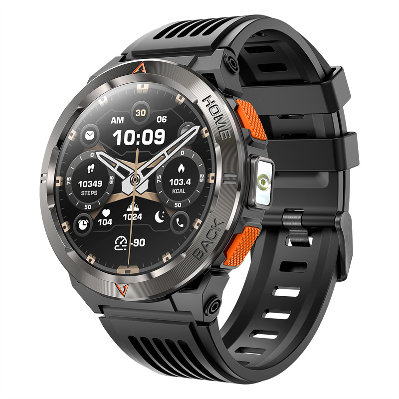 Fashion Sport Fitness GPS GS500 Silicone Strap LED Flashlight Outdoor Multifunction Smart Watch Smartwatches