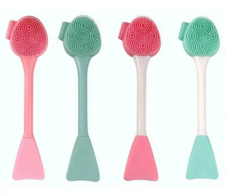 New Best Selling Eco-Life Customized Double Head Soft Silicone Face Mask Silicone Facial Cleansing Brush