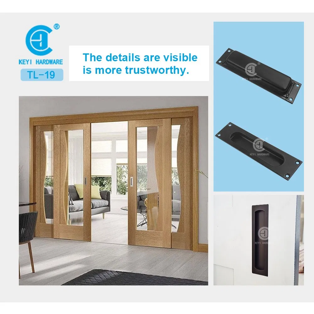 Sliding Door Flush Pull Handle Aluminum Alloy Handle