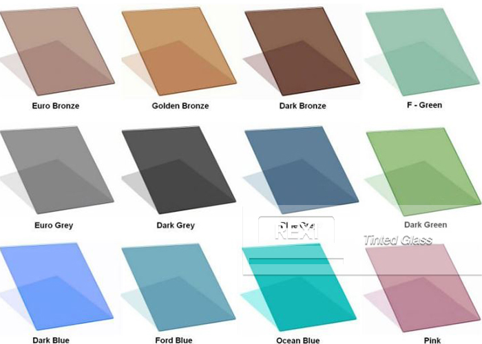 Tinted Float Glass with Pink, Black, Smoked, Dark Gray, Euro Gray, Dark Grey, Euro Grey Color Optional