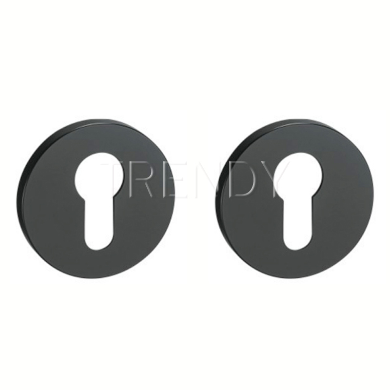 Zinc Alloy Door Accessories Polished Gold Pattern Cylinder Rosette Round Escutcheon Hardware (ZR20-CL)