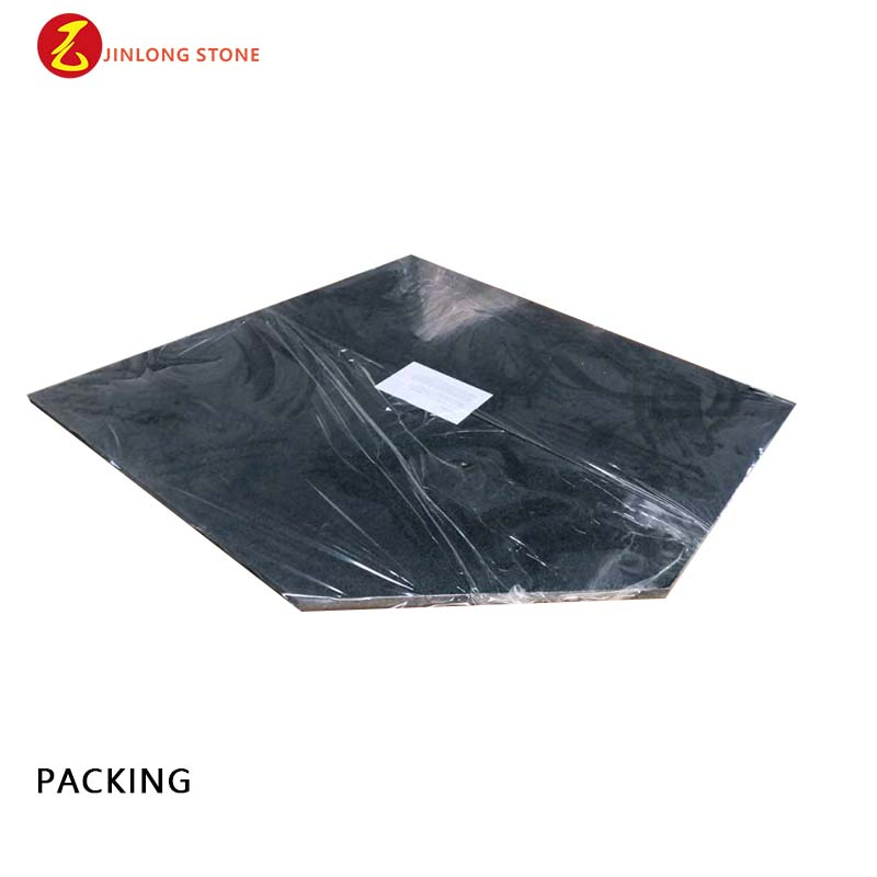 Black Granite Fireplace Parts for Stove Hearth Pad