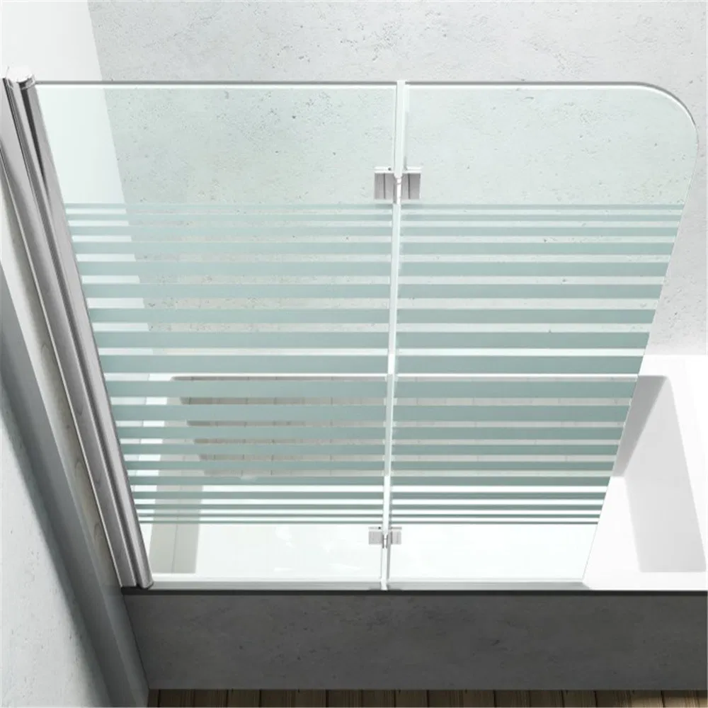 Simple Stainless Steel Mini Hinge Bathtub Shower Enclosure