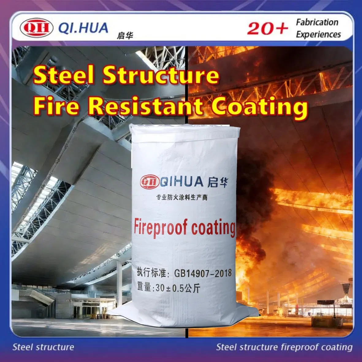 Effective Non-Intumescent Fireproof Resistant Coating for Steel Beams and Frameworks