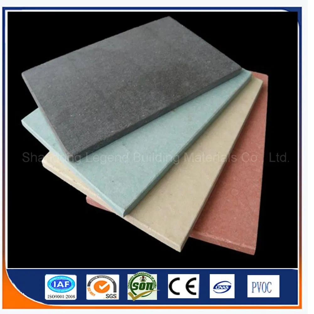 Fcb/Fire Rated Fiber Cement Board Grey Color/100%Non-Asbestos Fiber Cement Board