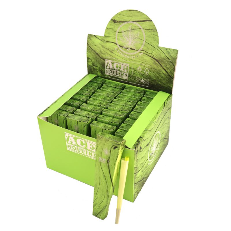 Green Pre Rolled Cones 6 3 Pack Slow Burning for Rolling Paper