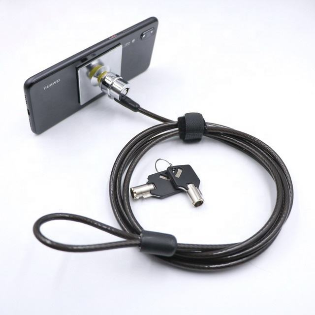 Factory Tablet Notebook Pad Phone Digital Device Zinc Alloy Computer Keyed Wire Anti-Theft Laptop Cable Lock