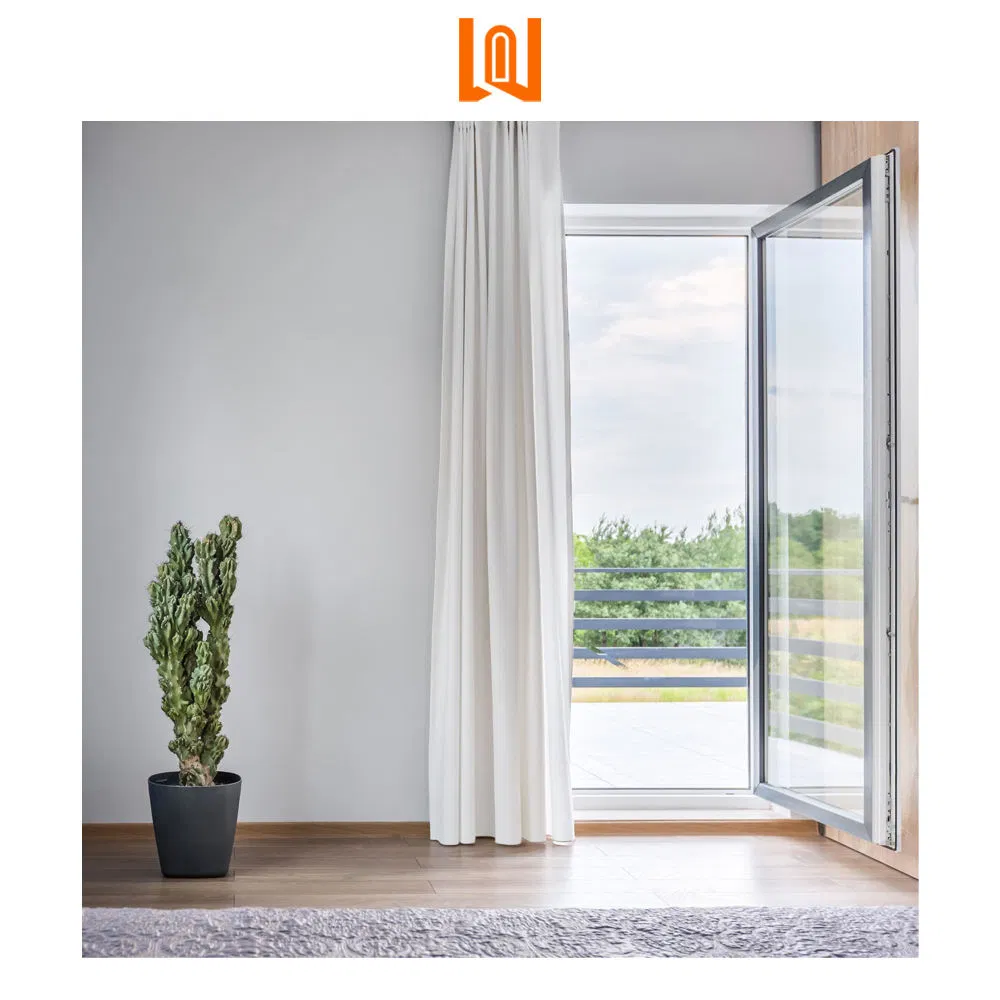 Wanjla European Style Double Glazed Plastic Glass Front French Doors