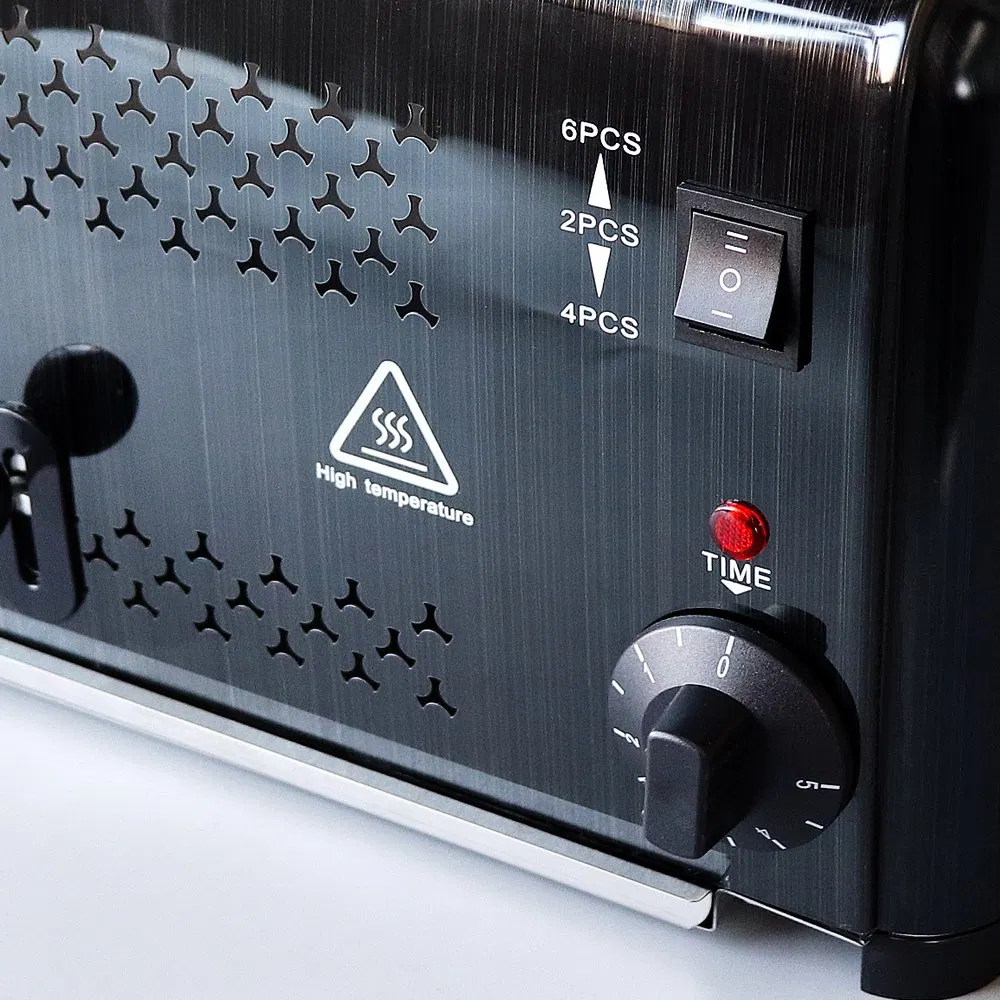 Eton Bagel Toaster with Removable Crumb Tray 6 Slice Auto Pop up