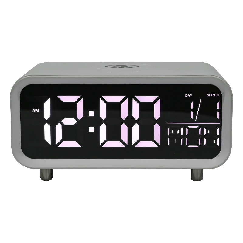 Square High Quality Red Remote Control Big Desk LED Clock