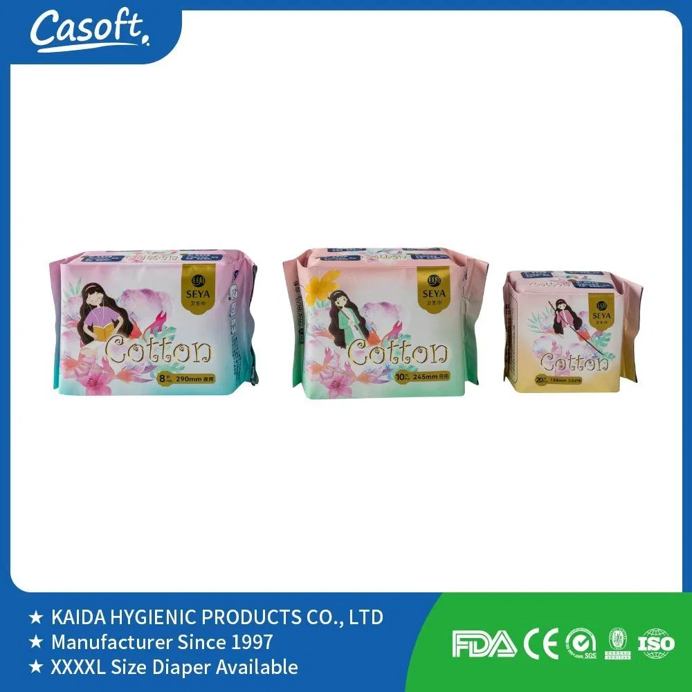 Best Quality Good Price OEM ODM Ladies Period Wood Pulp Sanitary Pad Woman Sanitary Napkin Manufacturer