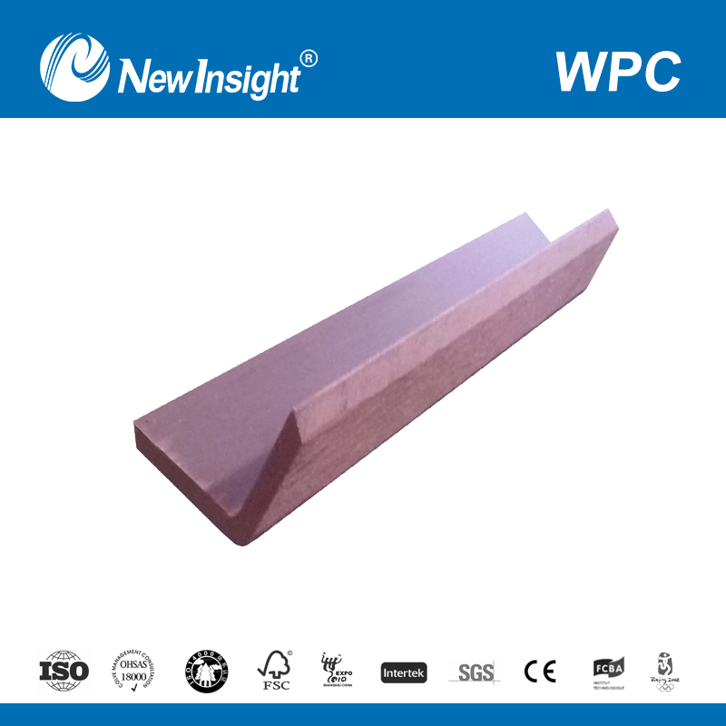 40*40mm WPC Wood Plastic Composite Trim Skirting