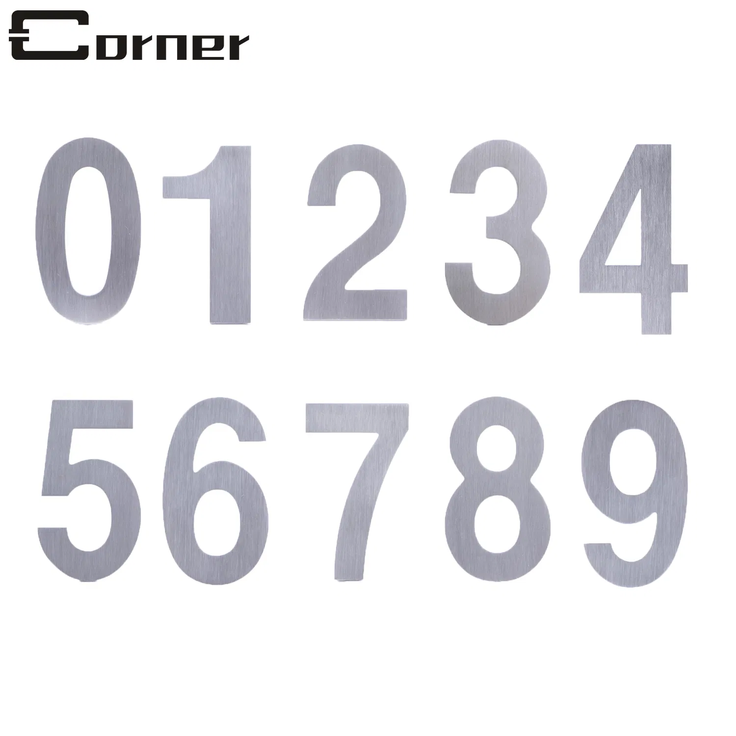 Outdoor Indoor Self Adhesive Mailbox Door Address House Number Stickers for Office