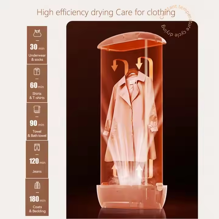 Smart Portable Electric Clothes Heat Dryer UV Remote Control for Home Dryer