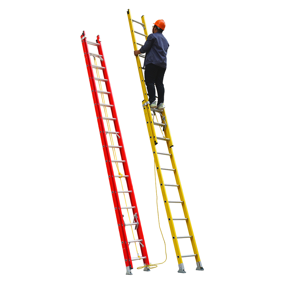 ANSI Folding Ladders Feature and Fiberglass FRP Material Multipurpose Insulated Ladder