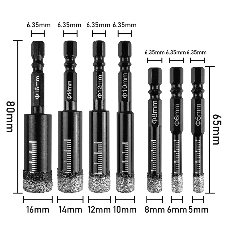 Vacuum Brazed Diamond Drill Bits for Core Masonry Drilling Applications