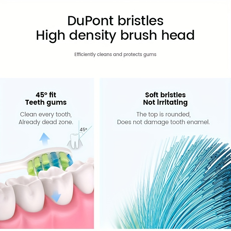 Premium Sonic Electric Toothbrush for Adults - 8 Brush Heads Ipx7 Waterproof & Travel Case