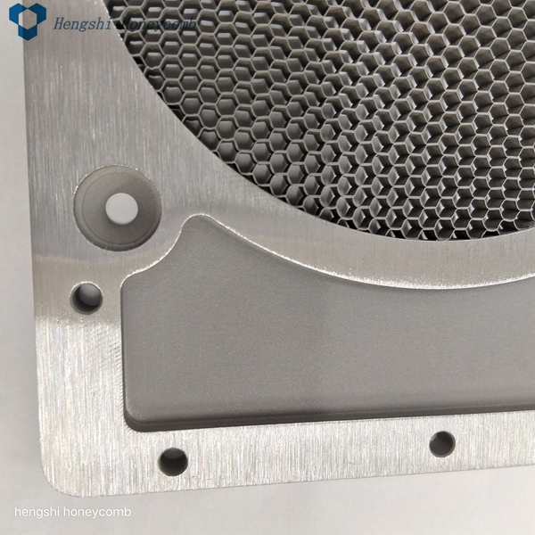 3.2mm High Temp Brazing Double Windows EMI Shielded Steel Honeycomb Ventilation Panels