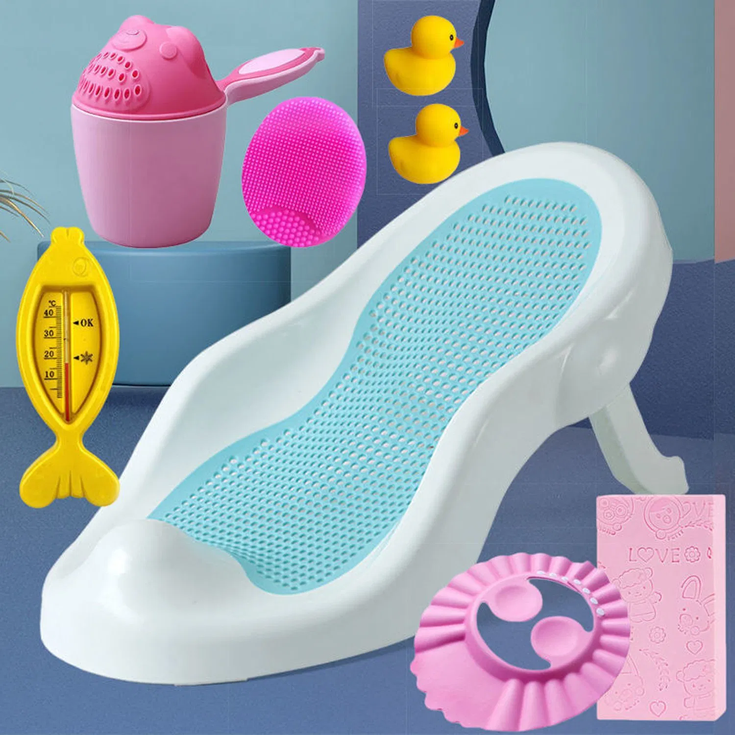 Clean Cradle Tub Support Rinse Baby Bathers in The Sink or Bathtub