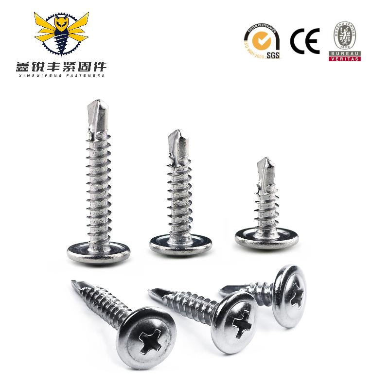 #8 X 1" Phillips Pan Head Self Tapping Screws Sheet Metal Tek Screws, Stainless Steel 410, Quantity 100: Industrial & Scientific