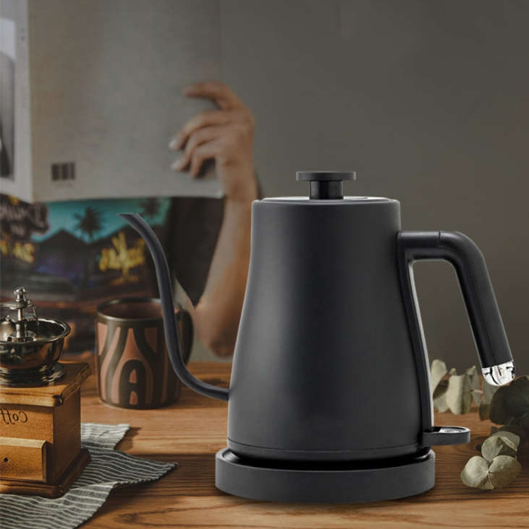 Modern Stainless Steel Electric Hot Water Kettle Pour Over Brew Tea Gooseneck Coffee Kettle Long Narrow Spout Drip