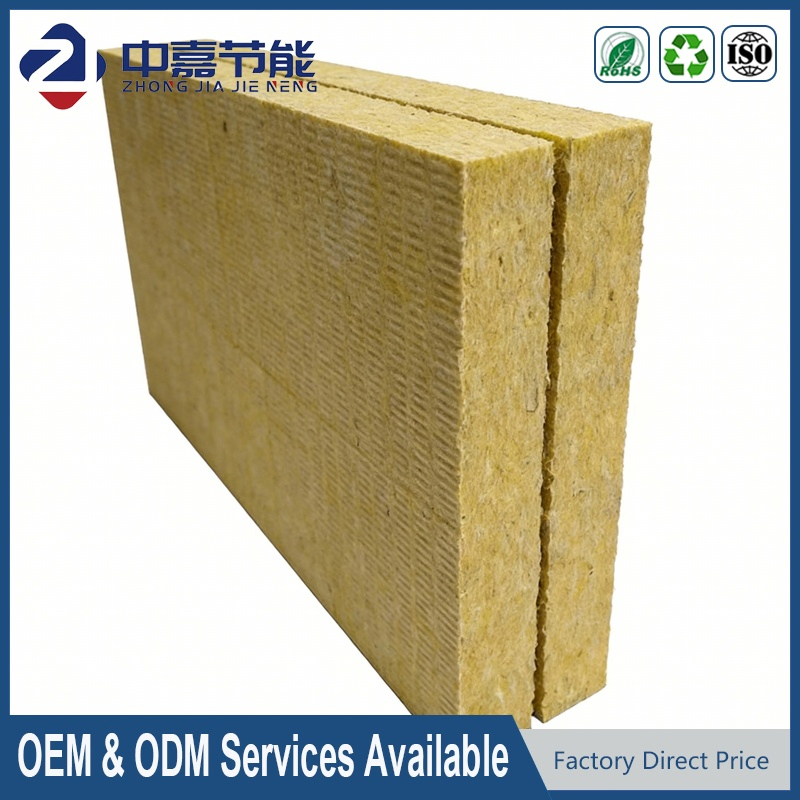 Factory Price Thermal Insulation Fireproof External Wall Insulation 80kg/M3 Rock Stone Mineral Wool Board