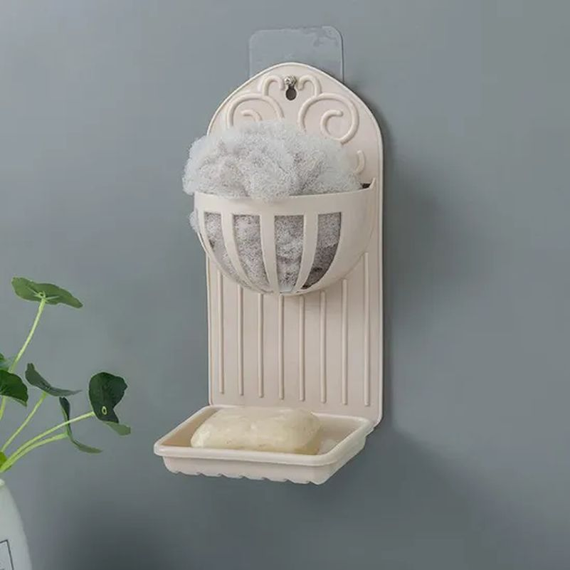 Storage Rack Plastic Soap Tray Toilet Rack Bathroom Rack Drained Soap Box, Two-Layer Rack Bathroom Wall-Mounted Hh009_6