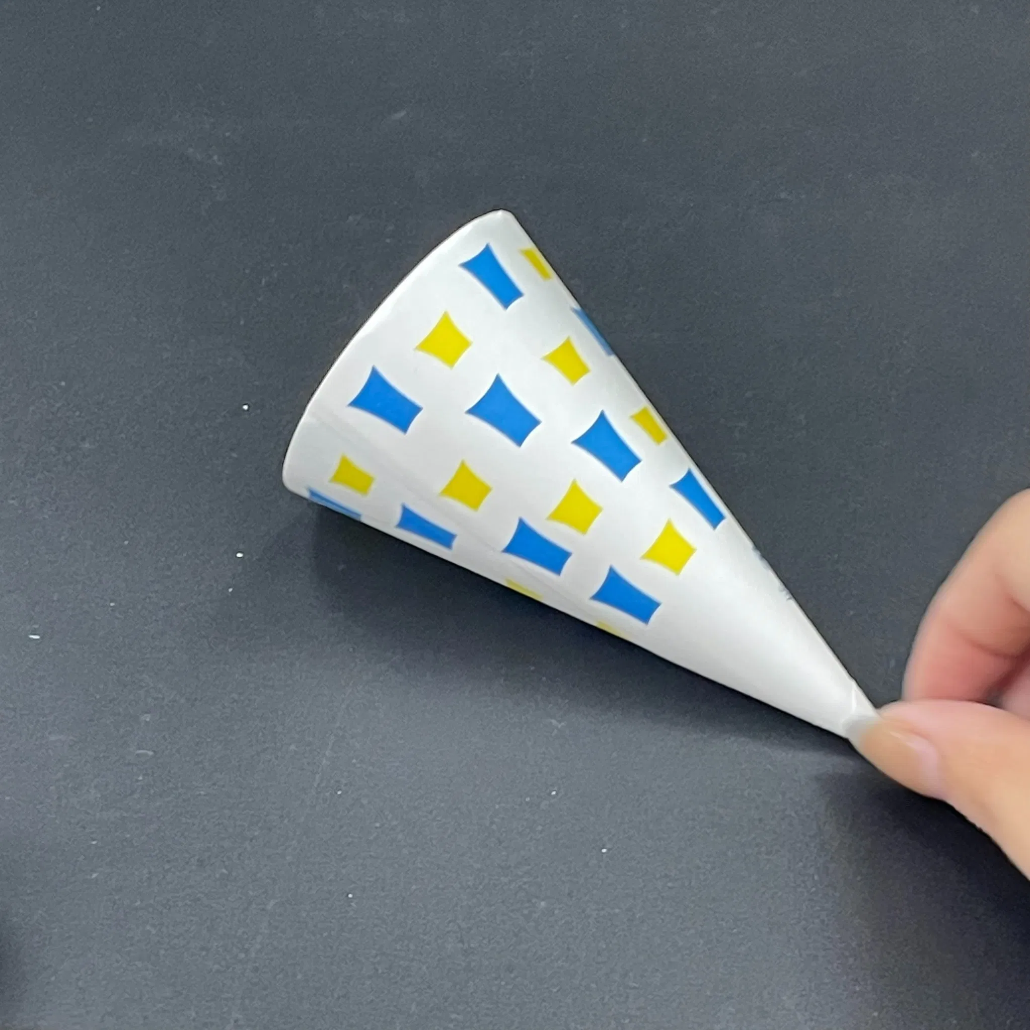 Custom Dessert Ice Cream Cone Sleeve Wrapper Paper Packaging
