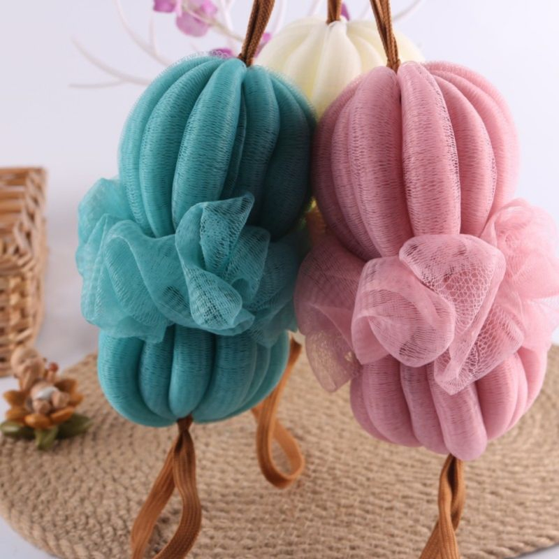 Long Loofah Sponge Shower Loofahs Bath Sponges Mesh Balls Scrubber