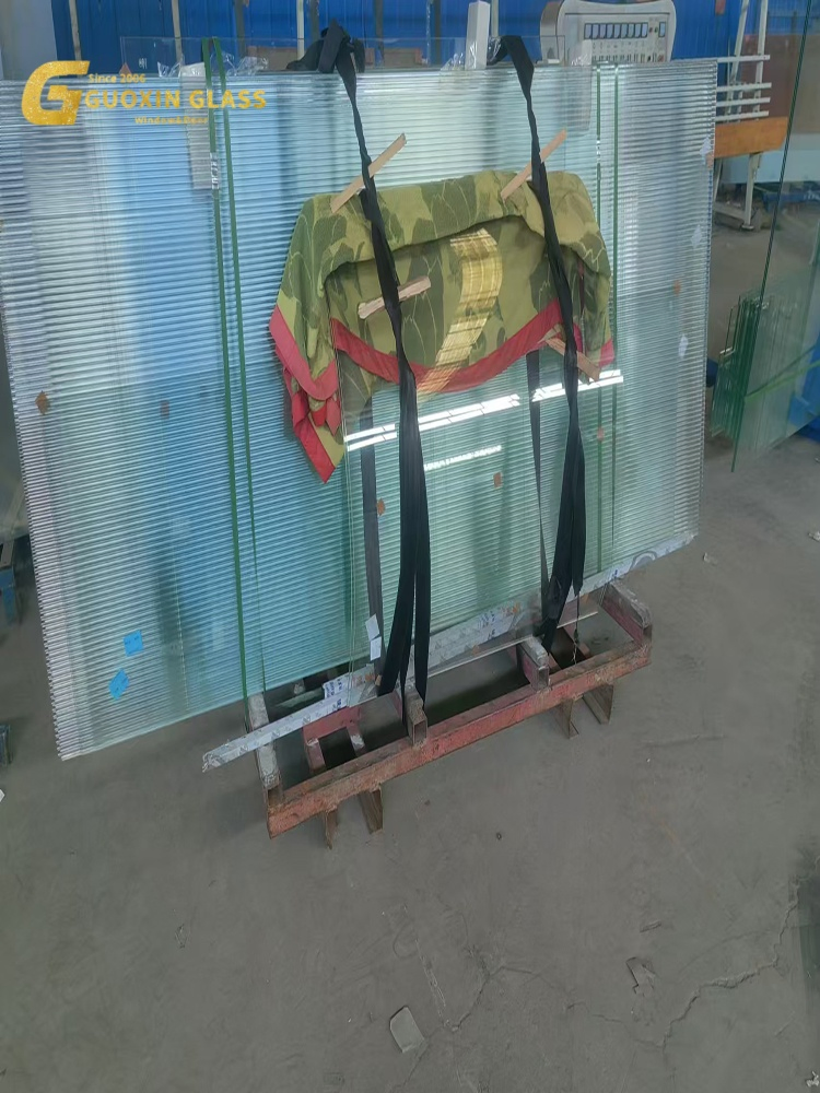 Good Price Building Window Ribbed Glass Wave Pattern Fluted Reed Decorative Glass