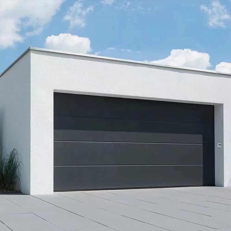 Steel Proof Security Steel Overhead Sectional Garage Door with Small Windows