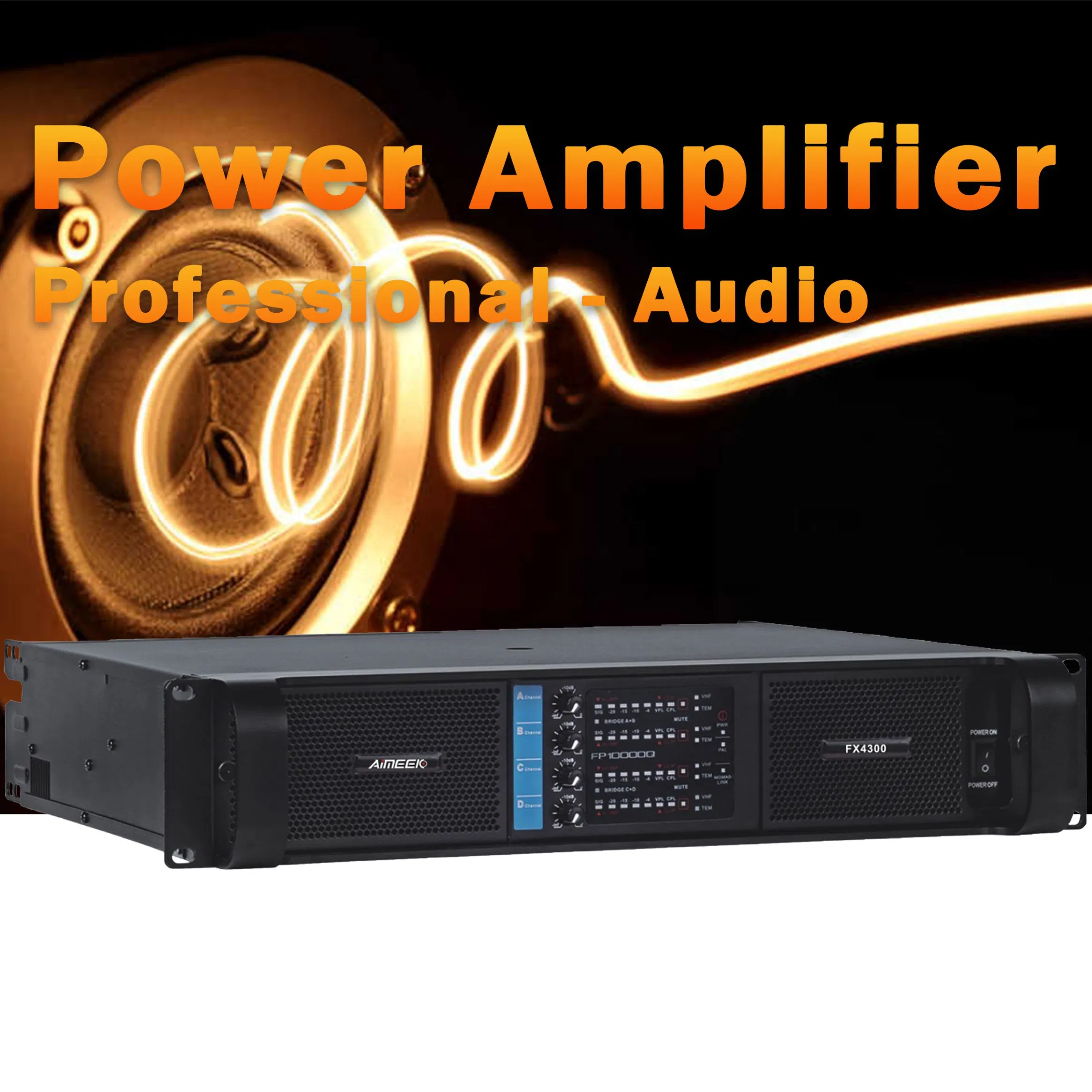 Professional PRO Audio 4 Channel Power Amplifier, Lab Gruppen Amplifier