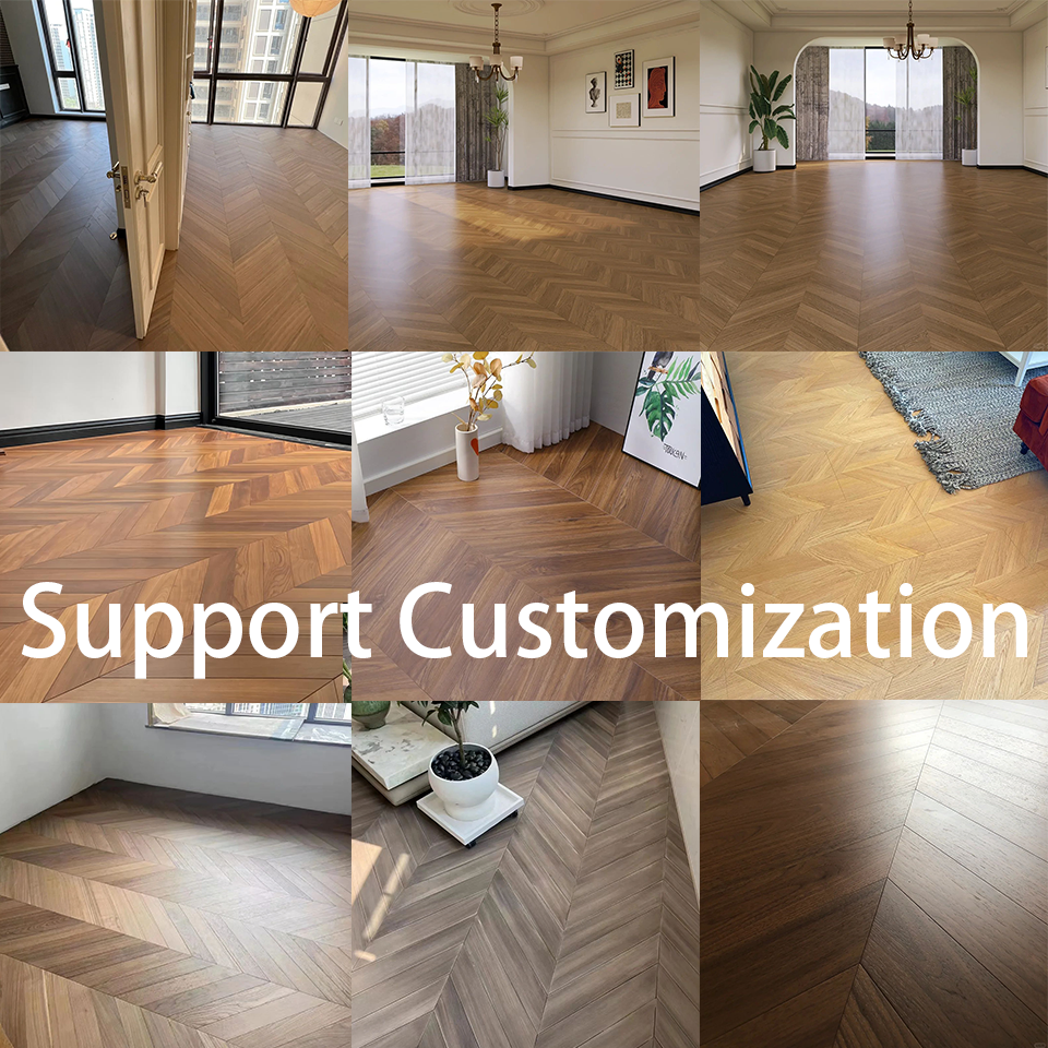 Oak Walnut Chevron Herringbone Solid Wood Eucalyptus Flooring Solid Rustic Wood Flooring Solid Wood Floor Parquet Flooring
