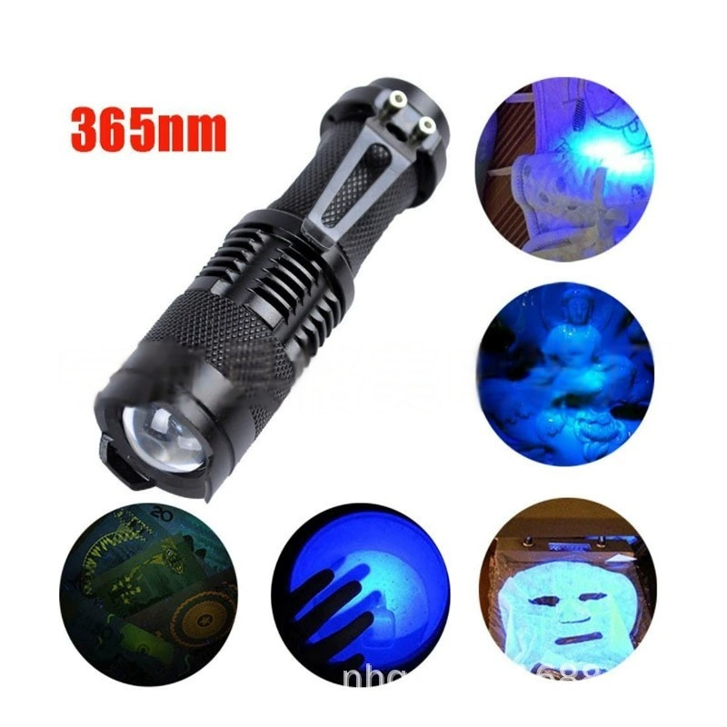 Sk68 365nm Ultraviolet Flashlight for Currency Verification and Fluorescent Detection