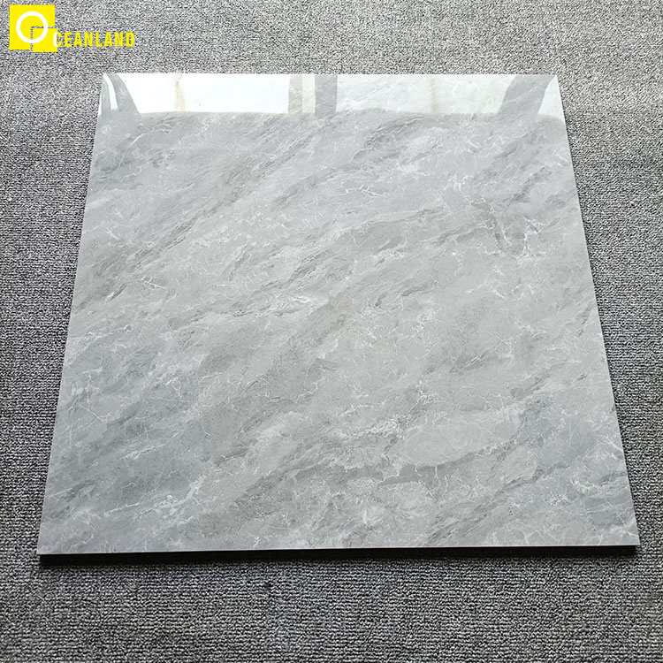 Foshan Home 600X600 Gray Polished Glazed Porcelain Floor Tile Price