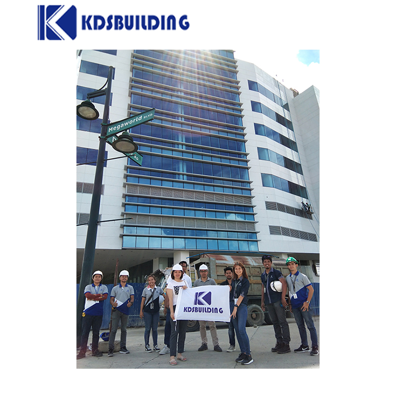 Kdsbuilding Supply Heating Bulletproof Transoms Aluminum Exposed Curtain Exterior Glass Wall