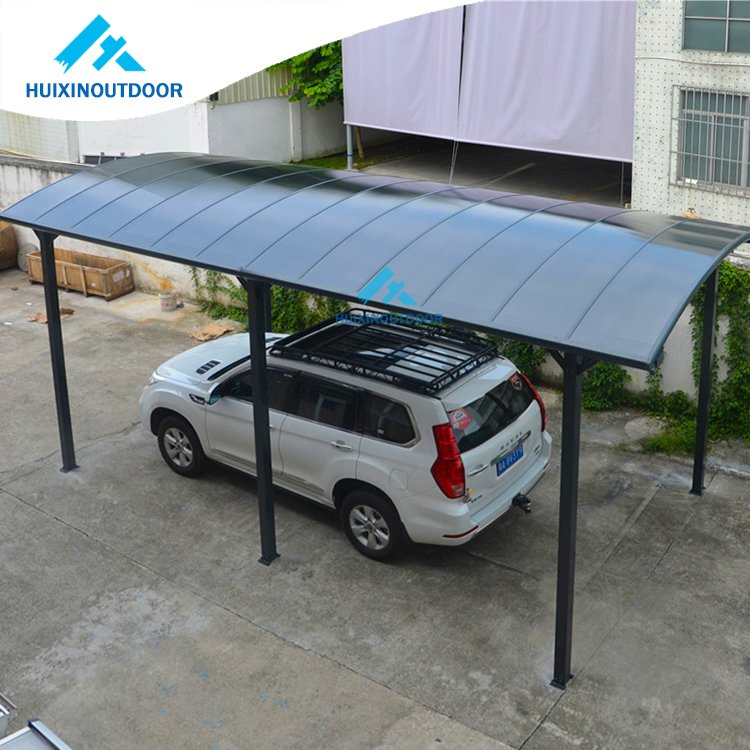 Half Round Folden Garden Car Garage Detachable Shed Grey Carport