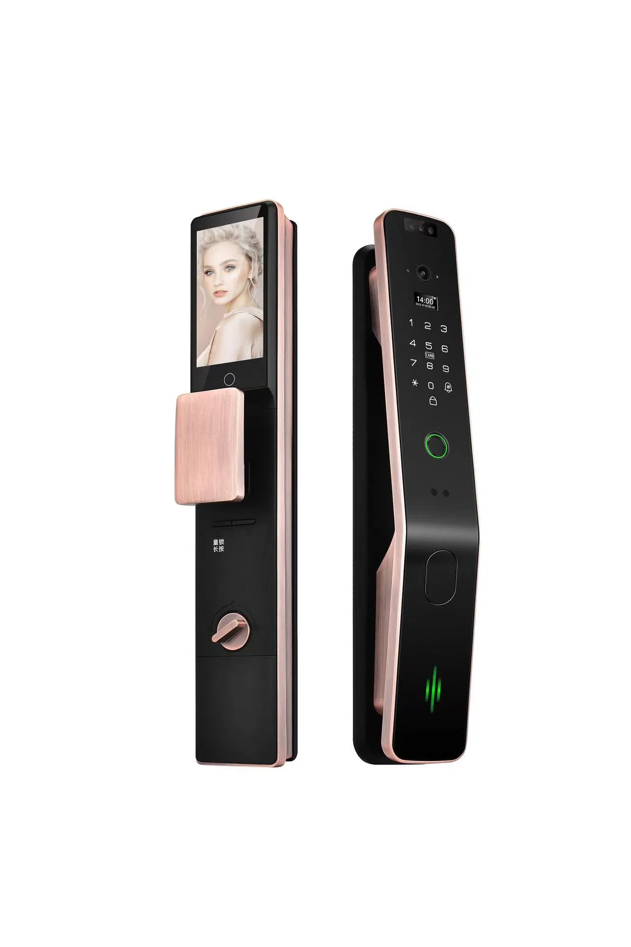 Cerradura Serrure Intelligente Biometric Digital Combination Finger Print Password Smart Door Lock