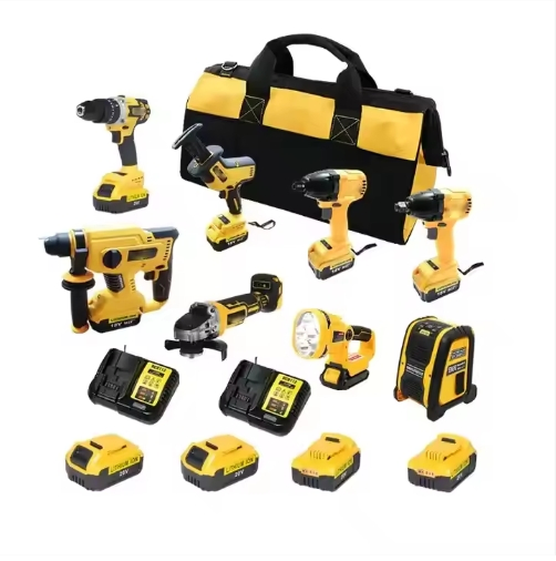 Professional Cordless Tools Wrench Combo Set with Hard Case