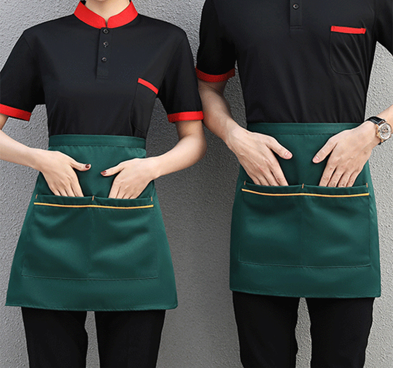 Custom Kitchen Apron Adjustable Bib Aprons with 2 Pockets for Women Men Chef