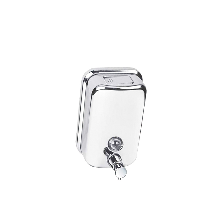 Bathroom White 300ml Single Lockable Liquid Soap Dispenser