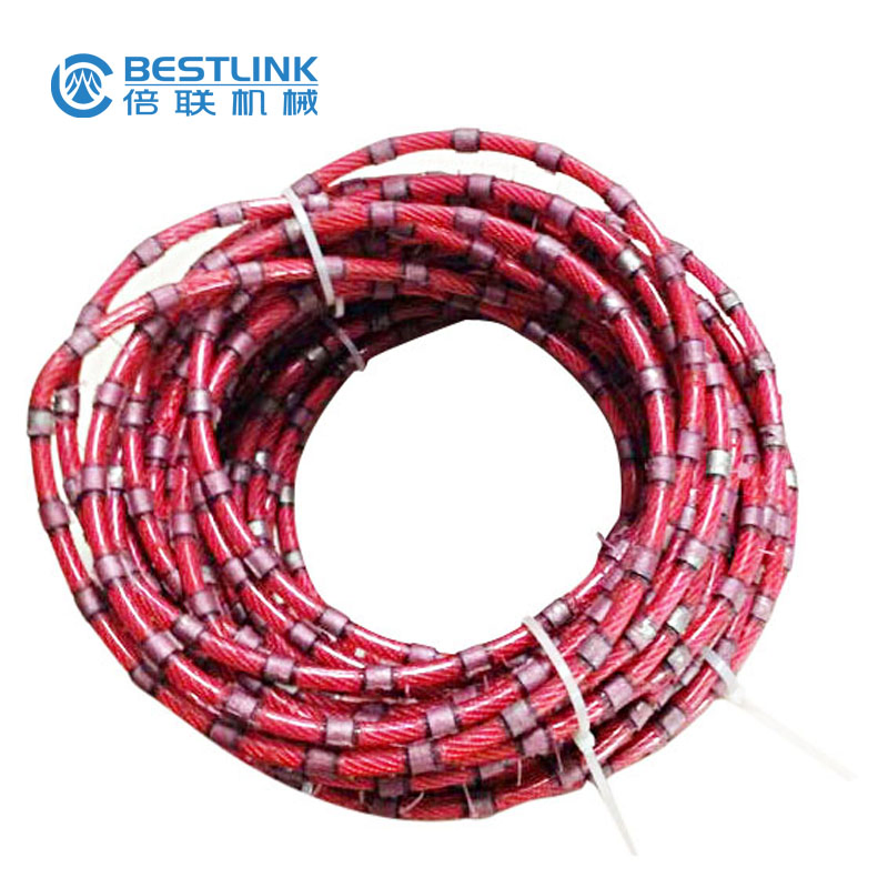 Stone Block Saw Cutting Diamond Wire Rope with 11.7mm 10.5mm Diameter