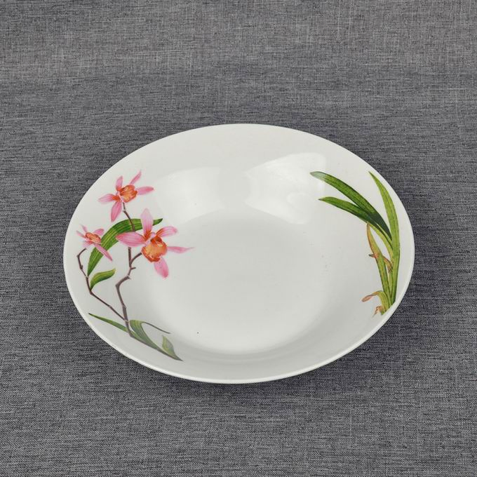 8"Soup Plate with Cheap Decal Porcelainware Ceramics Tableware