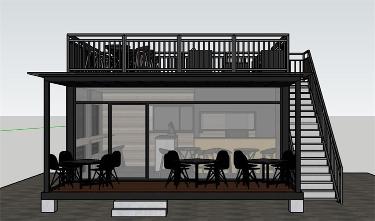 China Hot Selling Shipping Containers Restaurant Container Pub Bar Float for Bubble Tea Coffee